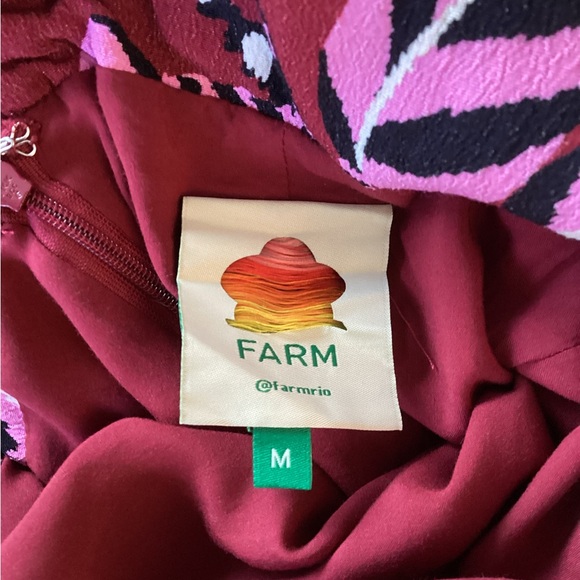 FARM Rio Pineapple Inspiration Gathered Dress  - M - Picture 10 of 16